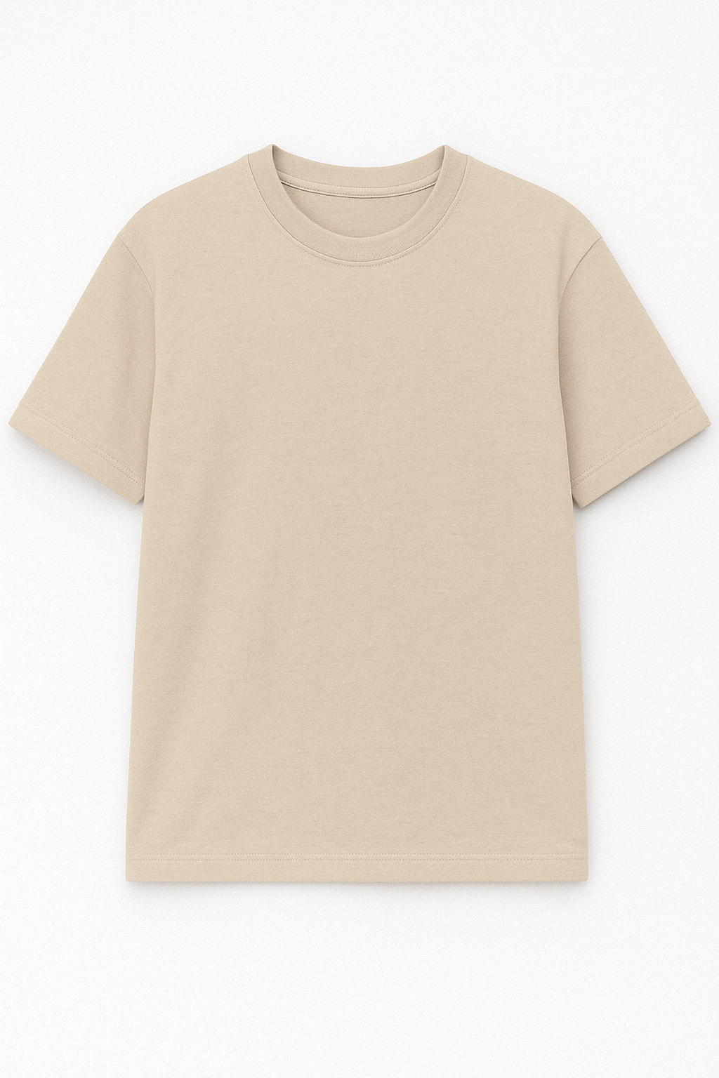 Bej Oversize Erkek Tişört - S004