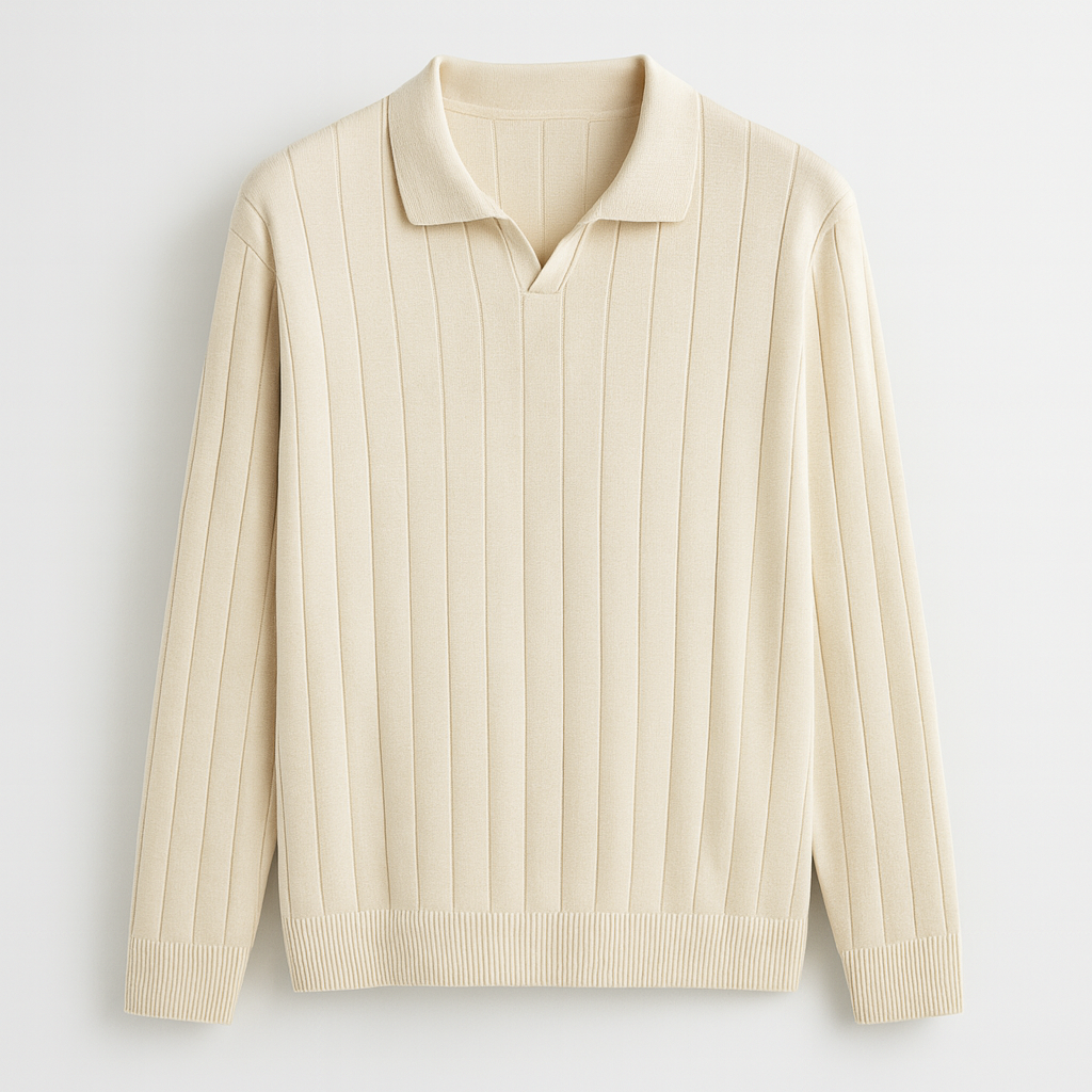 Erkek Açık Gri Polo Triko – M006