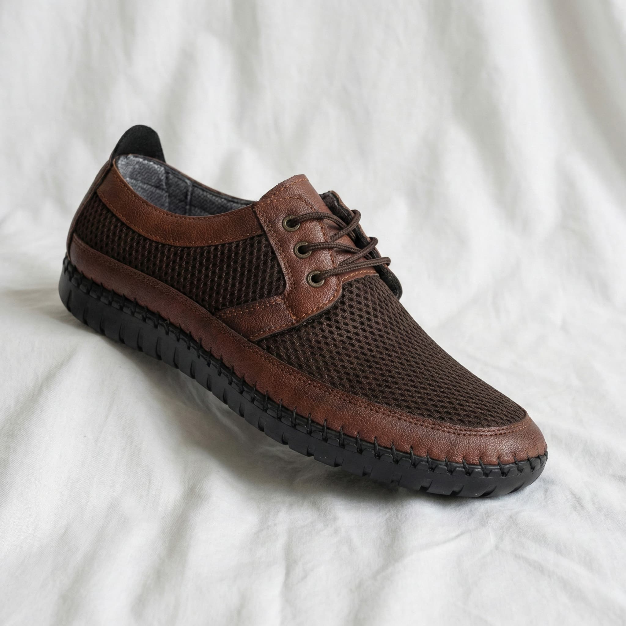 Erkek Bağcıklı Ayakkabı - Kahverengi - KS001-KHV