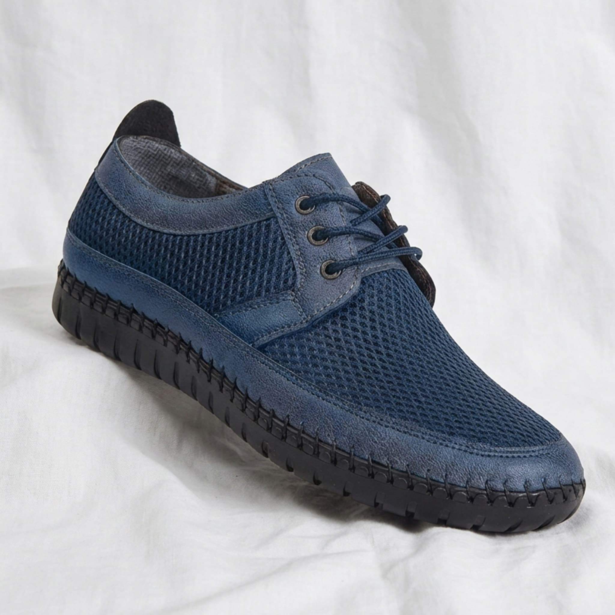 Erkek Bağcıklı Ayakkabı - Lacivert - KS001-LCV