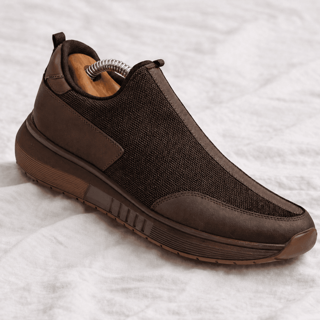 Erkek Slip-On Ayakkabı Sneaker Kahverengi - KT002-KHV