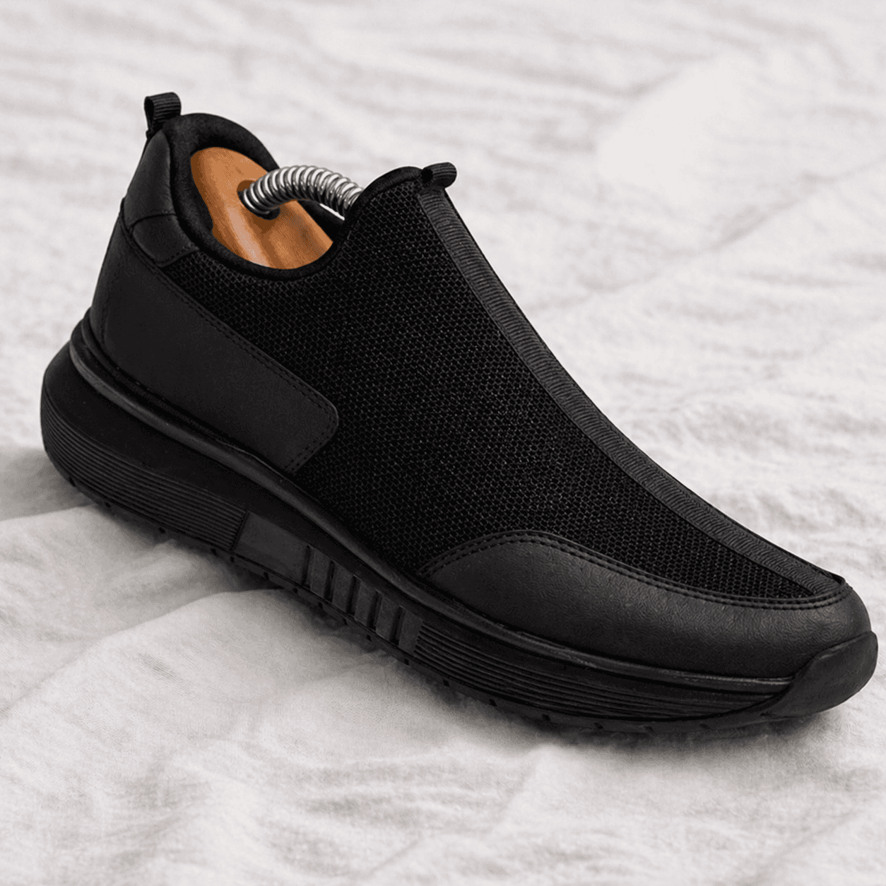 Erkek Slip-On Ayakkabı Sneaker Siyah - KT002-SYH