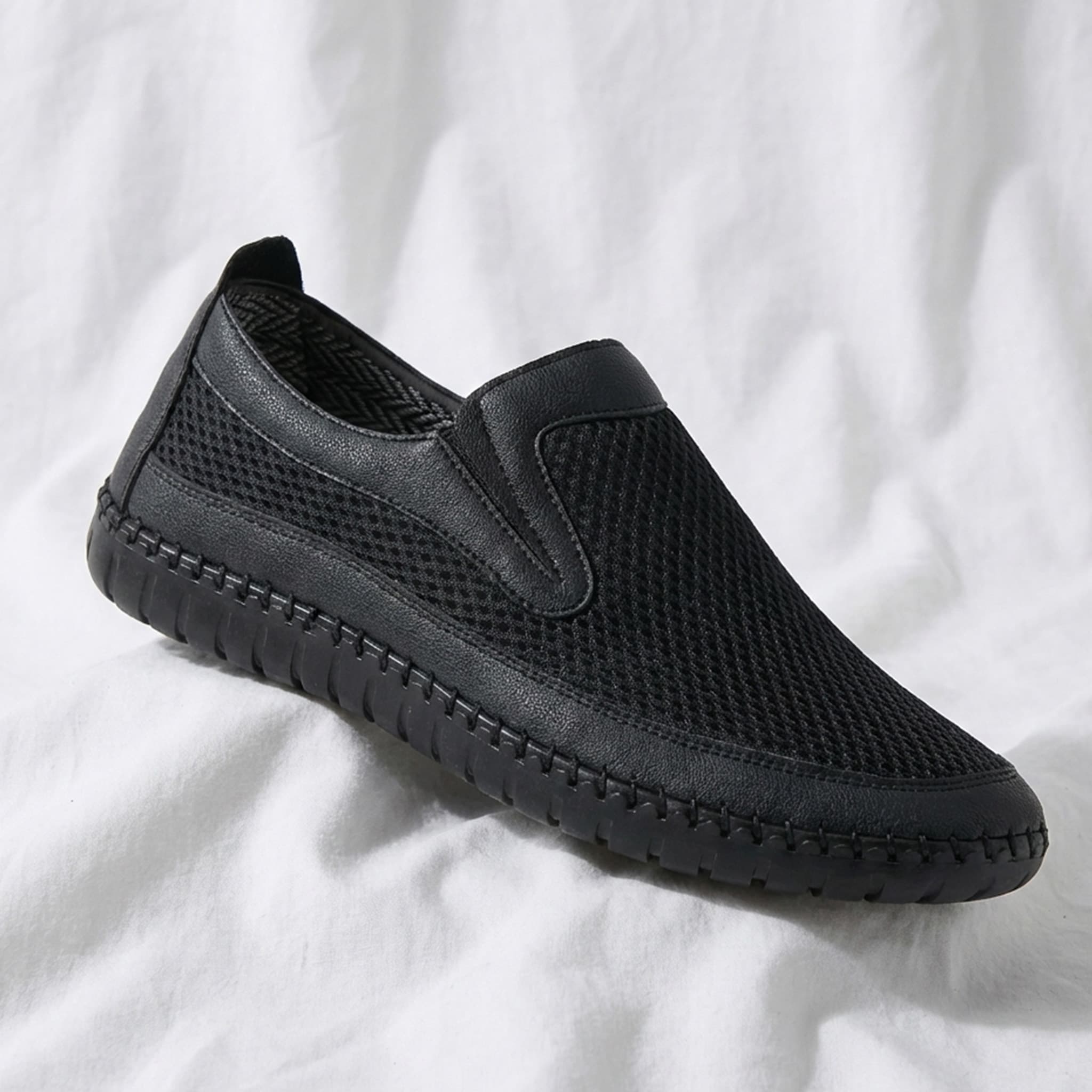 Erkek Bağcıksız Ayakkabı - Siyah - KS002-SYH