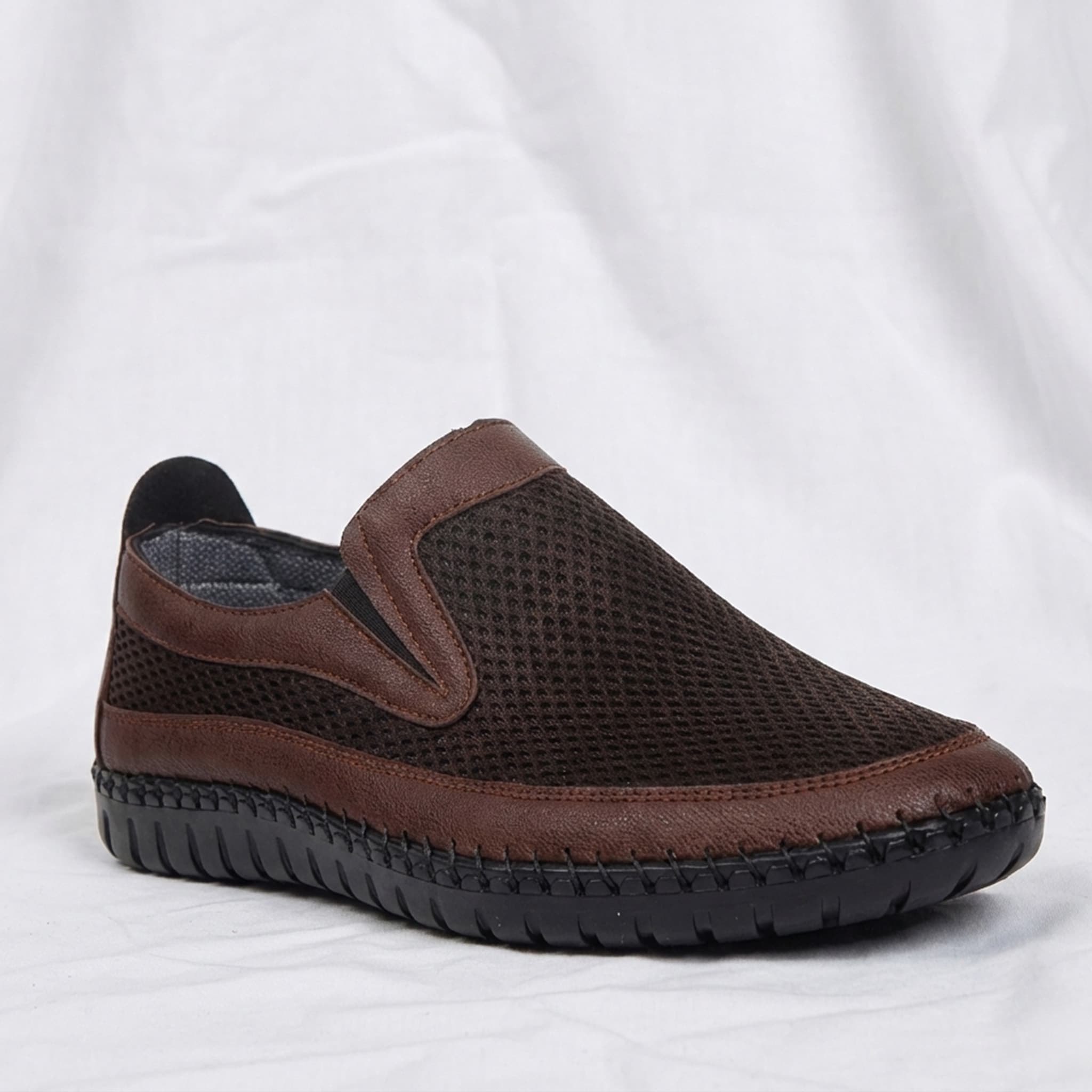 Erkek Bağcıksız Ayakkabı - Kahverengi - KS002-KHV