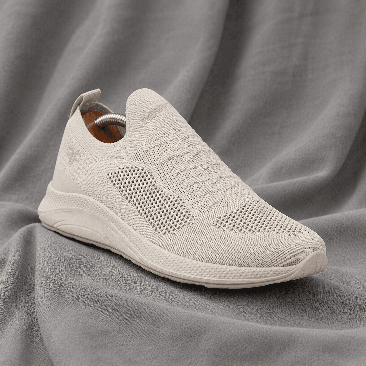 Erkek Bağcıksız Casual Ayakkabı - Krem - FZ003-KRM