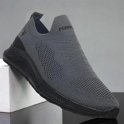 Füme Erkek Slip-On Örgü Sneaker - A003