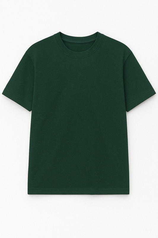 Koyu Yeşil Oversize Erkek Tişört - S001