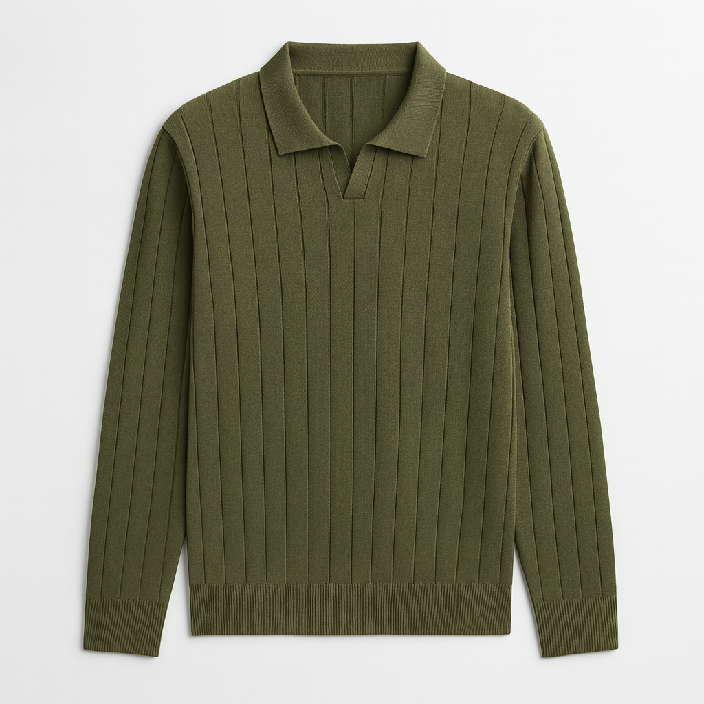 Erkek Açık Gri Polo Triko – M006