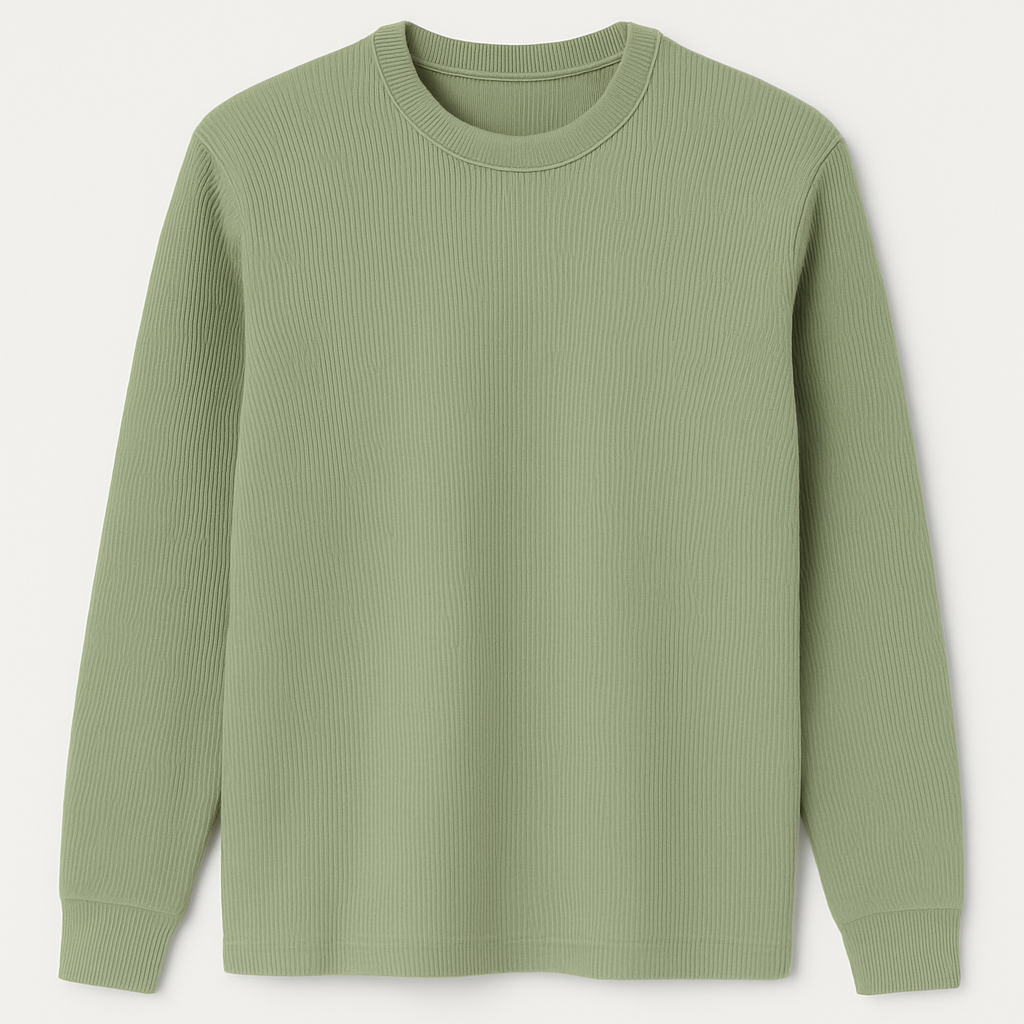 Erkek Haki Bisiklet Yaka Triko – M019