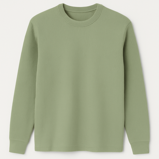 Erkek Haki Bisiklet Yaka Triko – M019
