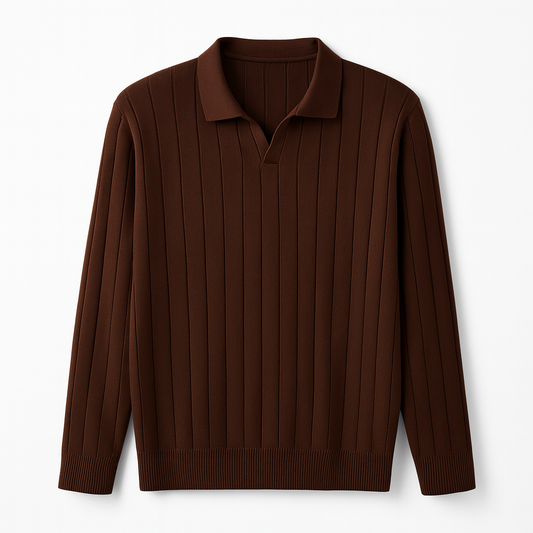 Erkek Kahverengi Polo Triko – M008